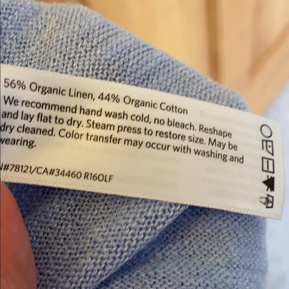 Light Blue Short Sleeved Eileen Fisher Sweater - Picture 8 of 10